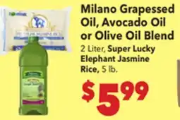 Vallarta Supermarkets Milano Grapessed Oil, Avocado Oil or Olive Oil Blend offer