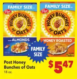 Vallarta Supermarkets Post Honey Bunches of Oats offer