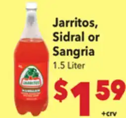 Vallarta Supermarkets Jarritos, Sidral or Sangria offer
