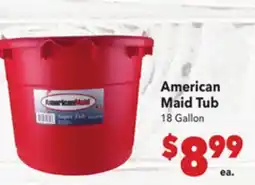 Vallarta Supermarkets American Maid Tub offer
