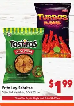Vallarta Supermarkets Frito Lay Sabritas offer