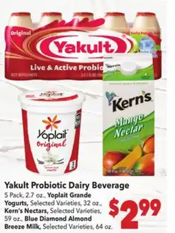 Vallarta Supermarkets Yakult Probiotic Dairy Beverage offer