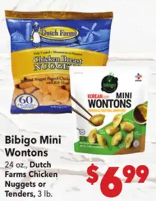 Vallarta Supermarkets Bibigo Mini Wontons offer