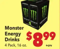 Vallarta Supermarkets Monster Energy Drinks offer