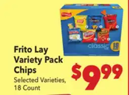 Vallarta Supermarkets Frito Lay Variety Pack Chips offer