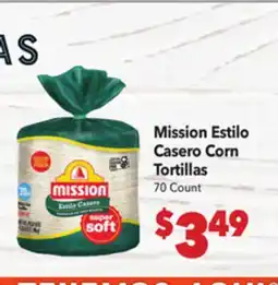 Vallarta Supermarkets Mission Estilo Casero Corn Tortillas offer