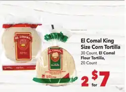 Vallarta Supermarkets El Comal King Size Corn Tortilla offer