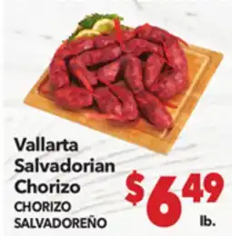 Vallarta Supermarkets Vallarta Salvadorian Chorizo / CHORIZO SALVADOREÑO offer
