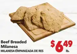 Vallarta Supermarkets Beef Breaded Milanesa/MILANESA EMPANIZADA DE RES offer