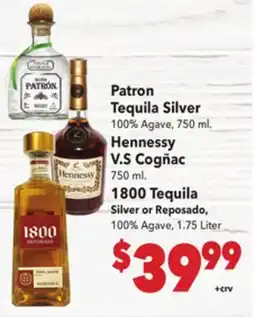 Vallarta Supermarkets Patron Tequila Silver offer