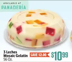 Vallarta Supermarkets 3 Leches Mosaic Gelatin offer