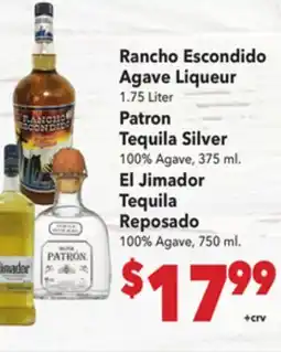 Vallarta Supermarkets Rancho Escondido Agave Liqueur offer