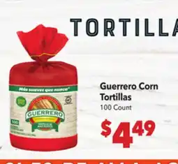 Vallarta Supermarkets Guerrero Corn Tortillas offer