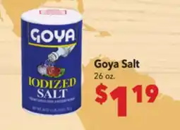 Vallarta Supermarkets Goya Salt offer