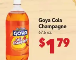 Vallarta Supermarkets Goya Cola Champagne offer