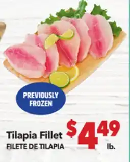 Vallarta Supermarkets Tilapia Fillet / FILETE DE TILAPIA offer