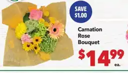 Vallarta Supermarkets Carnation Rose Bouquet offer