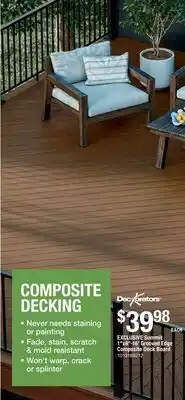 The Home Depot Deckorators Summit 1 x6-16' Grooved Edge Composite Deck Board offer