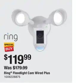 The Home Depot RING Floodlight Cam Wired Plus offer