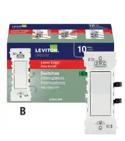 The Home Depot LEVITON 10-Pack 15 Amp Single Pole Switch offer