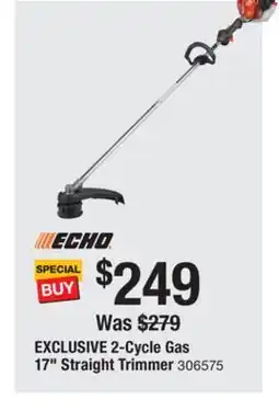 The Home Depot Echo 2-Cycle Gas 17 Straight Trimmer offer