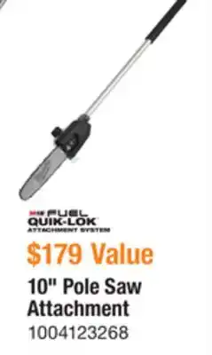 The Home Depot MILWAUKEE QUIK-LOK ATTACHMENT SYSTEM 10 Pole Saw Attachment offer
