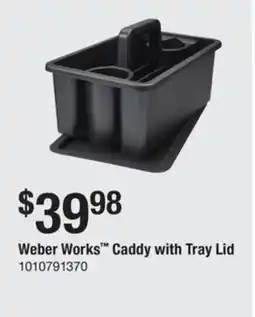 The Home Depot Weber Works Caddy with Tray Lid offer