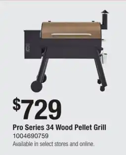 The Home Depot TRAEGER Pro Series 34 Wood Pellet Grill offer