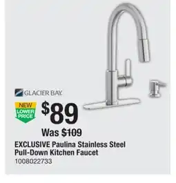 The Home Depot GLACIER BAY Paulina Stainless Steel Pull-Down Kitchen Faucet offer