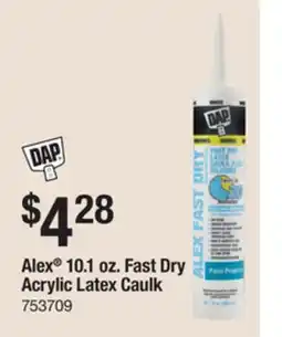 The Home Depot DAP Alex 10.1 oz. Fast Dry Acrylic Latex Caulk offer
