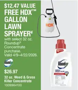 The Home Depot Roundup 32 oz. Weed & Grass Killer Concentrate offer