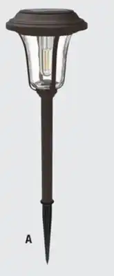 The Home Depot Hampton Bay 20-40 Lumen LED Rosemont Solar Path Light offer