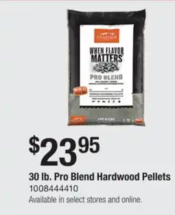 The Home Depot Traeger 30 lb. Pro Blend Hardwood Pellets offer