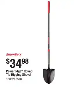 The Home Depot RAZOR-BACK PowerEdge Round Tip Digging Shovel offer