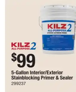 The Home Depot Kilz2 5-Gallon Interior/Exterior Stainblocking Primer & Sealer offer