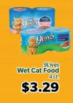 Living Fresh Market 9Lives Wet Cat Food offer