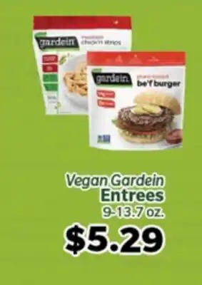Living Fresh Market Vegan Gardein Entrees offer