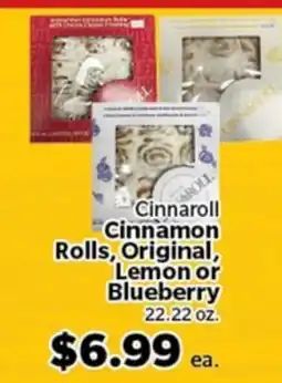 Living Fresh Market Cinnaroll Cinnamon Rolls, Original, Lemon or Blueberry offer