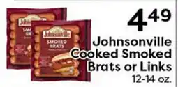 Rich's Fresh Market Johnsonville Cooked Smoked Brats or Links offer