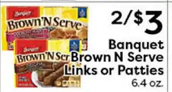 Rich's Fresh Market Banquet Brown N Serve Links or Patties offer