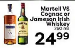 Rich's Fresh Market Martell VS Cognac or Jameson Irish Whiskey offer