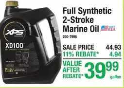 Menards Full Synthetic 2-Stroke Marine Oil offer