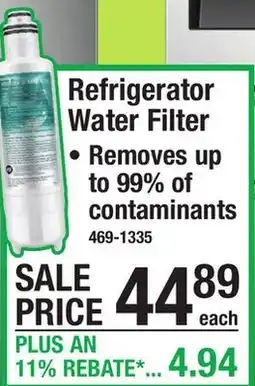 Menards Refrigerator Water Filter offer