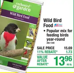 Menards Wild Bird Food offer