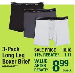 Menards 3-Pack Long Leg Boxer Brief offer
