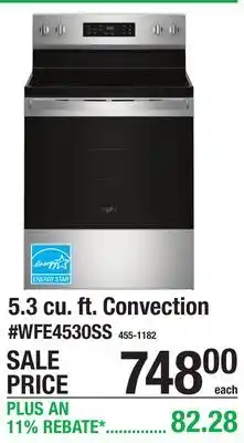 Menards 5.3 cu. ft. Convection offer
