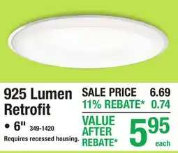 Menards 925 Lumen Retrofit offer
