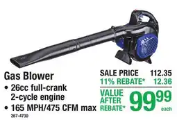 Menards Gas Blower offer