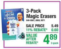 Menards 3-Pack Magic Erasers offer