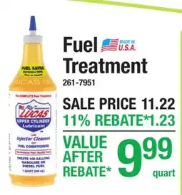Menards Fuel Treatment offer